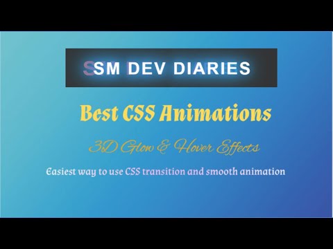 Best CSS Animation Effects Tutorial | 3D Text Glow & Hover Transition Effects