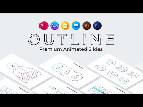 Animated Outline PowerPoint and Canva Infographics