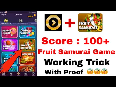 Winzo gold fruit samurai trick | Winzo gold fruit chop trick | Winzo gold game unlimited trick