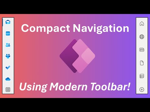 Using the Toolbar Control to Create a Modern Navigation Experience in Power Apps