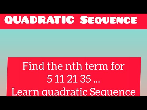 Quadratic Sequences IGCSE Maths 0580 Learn quadratic Sequences in 1 minutes #igcsemath