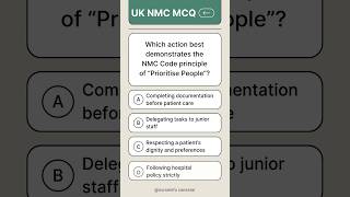 UK NURSE NMC CBT MCQ with Answers - See Description for explanation