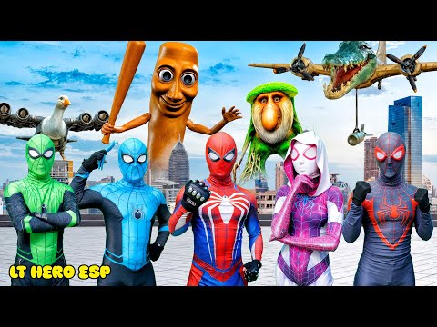 El Equipo Brainrot Ataca el Planeta del Equipo Spiderman