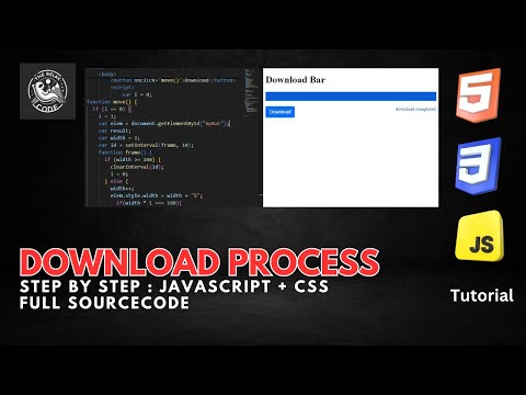 Download Process with CSS and JavaScript