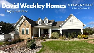 David Weekley Homes | Highcrest Plan @ Headwaters | 3763SF | 4 Bed | 4 Bath | Dripping Springs, Tx