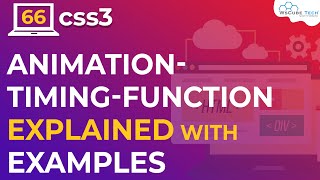 CSS 3 Animation Timing Function  Property | Learn CSS3 | Learn CSS3 Animation | Timing Function| #66
