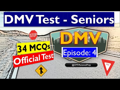 DMV Practice Test 2024 For Seniors 2024 Official Question Set 4