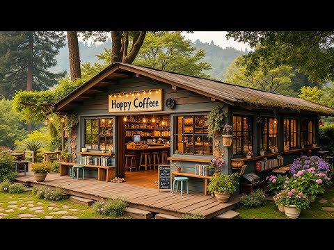 Smooth Jazz | Bird Sounds | Coffee ☕ Cozy Cafe Music for Deep Focus, Work & Relaxation