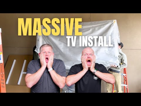 Installing a 100-Inch Monster TV | Watch the Process