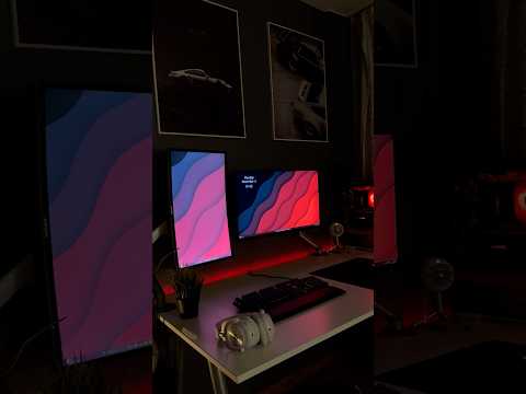 Red themed PC setup #technology  #setup #gaming