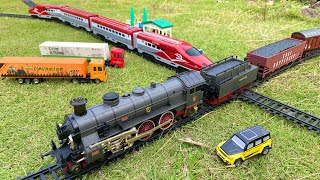 Vintage Steam Train And Asian High Speed ​​Train Assembling And Testing - ASMR FENFA TRAINS