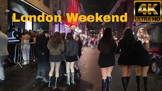 Experience the vibrant nightlife of London on a beautiful weekend night ✨