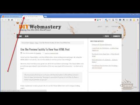 Using The HTML Editor And The Preview Window