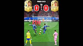 Messi Vs Ronaldo Free Kicks From FIFA 22 To FC 25 | FIFA Evolution #cr7shorts #messivsronaldo #fc25