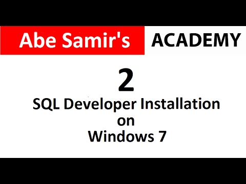 How to install Oracle SQL Developer in Windows
