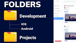 Organize your projects in folders in Easynote