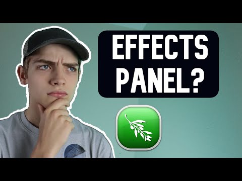 Where is the Effects Panel? / Olive 0.2 #shorts