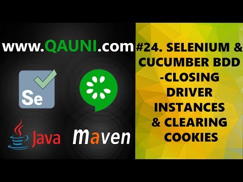 Selenium & Cucumber BDD – Tutorial 24/32: Closing WebDriver Instances & Clearing All Cookies