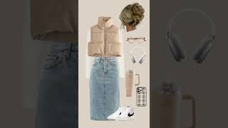 How to style skirt women #simplefashion #trendyfashion #trendyoutfits