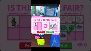 What do u guys think? 🤔 #trademe #robloxgame #adoptme #adoptmetrades