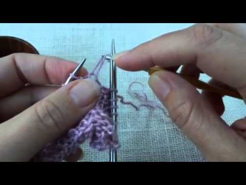 How to add beads to knitting with a crochet hook
