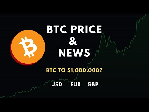 Bitcoin Live Price & News | BTC to $1,000,000? | BTC/USD - EUR - GBP Chart Stream