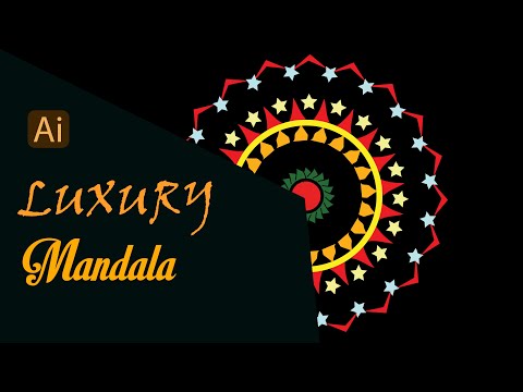 How to Create Luxury Mandala in Adobe Illustrator | Graphics Design Bangla Tutorials |