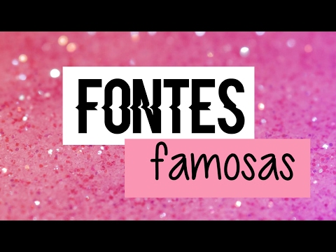 FONTES POPULARES DOS YOUTUBERS / POPULAR FONTS YOUTUBERS USE | Bia Brito