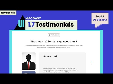 1.7 - Testimonial for MACDASY!!