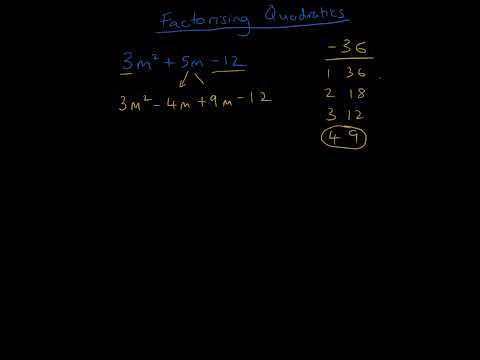 Factorising Quadratics into two brackets pt5 #gcsemath #maths #mathematics #algebra #quadratics