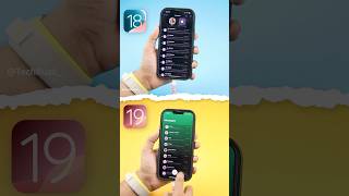 iOS 18 vs iOS 19 Comparison #ios19 #shorts