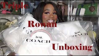 Coach Outlet | Triple Rowan Unboxing | 1st Impressions | Pink Comparison