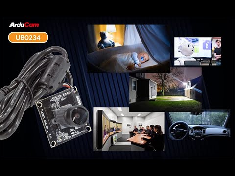 Arducam 2MP Wide Angle USB2.0 Camera Board with M12 Lens, 1/2.7” CMOS OV2710 UVC USB Webcam
