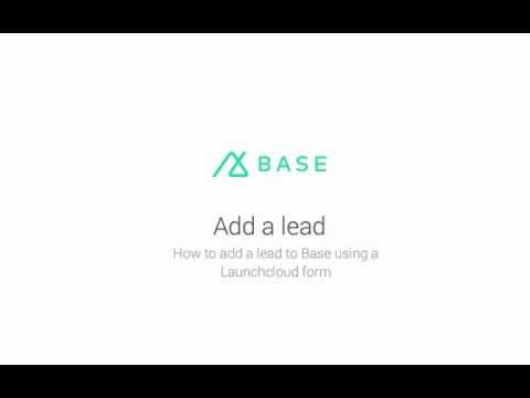 Add a lead to BaseCRM using Launchcloud