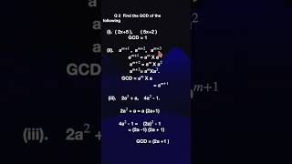 Tamil Nadu 9th Std Math Solutions: Exercise 3.9 Q2(i)(ii)(iii) Algebra - GCD of Polynomials
