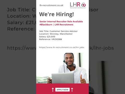 Customer Service Advisor Role Available #Worsley | LHR Recruitment