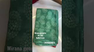 Mirana Georgette Sarees with Affordable Price/ Georgette Sarees with Premium Quality /#codavailable