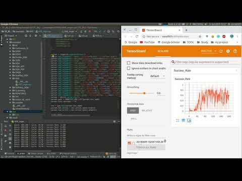 Hindsight Experience Replay: Running Result on Tensorboard