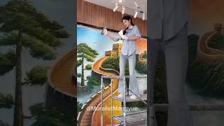 Muralist Mingyue #muralart #muralwork #mingyue