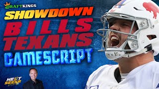 BILLS vs TEXANS DFS Gamescript | TNF Thursday Night DraftKings SHOWDOWN Strategy | 2025 NFL Week 12