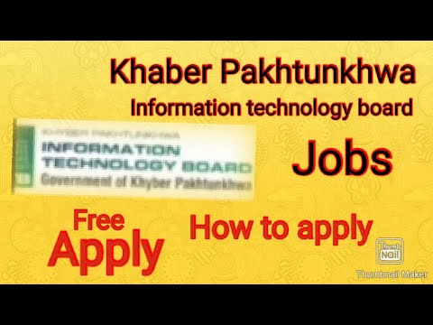 jobs information || khaber Pakhtunkhwa information technology board jobs ||HAMMAD OFFICIAL