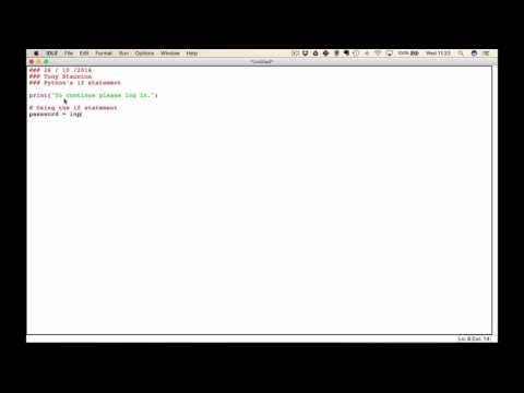 An introduction to Pythons if statement