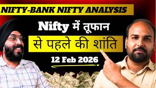 Nifty & Bank Nifty Price Action Analysis For 12 Feb 2026