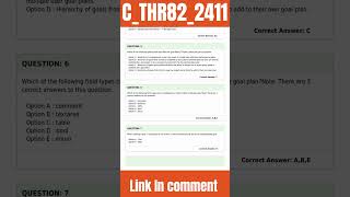 C_THR82_2411 Exam Dumps 2025 | Practice Q&A | 100% Pass Guaranteed