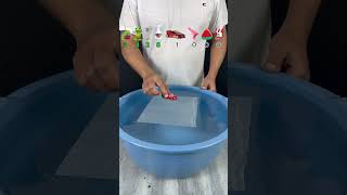 Tissue + Water = Unexpected Reaction! 🔥💦#asmr #satisfying