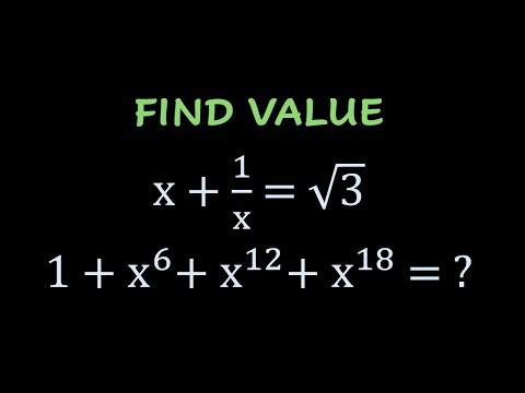 Finding Value of an Algebraic Expression. University Entrance Test.
