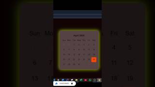 MAKING Calendar using HTML, CSS and JavaScript 😀