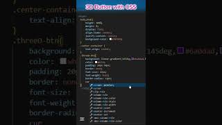 3D Button with CSS 😍|#coding #programming #javascript #shortvideo #shorts #css #cssanimation #css