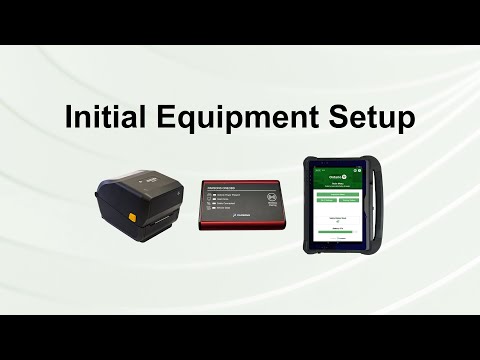 Initial Equipment Setup