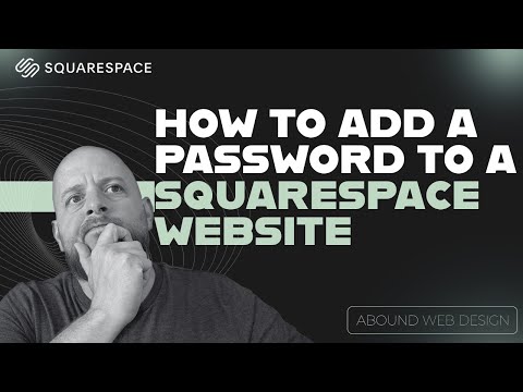 How to Add a Password to a Squarespace Website